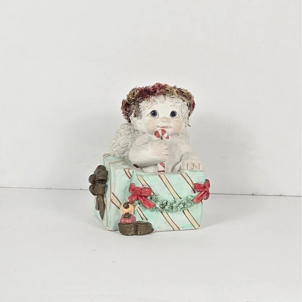 Dreamsicles Angel Cherub Figurines Christmas Holiday Candle Holders Lot of 3